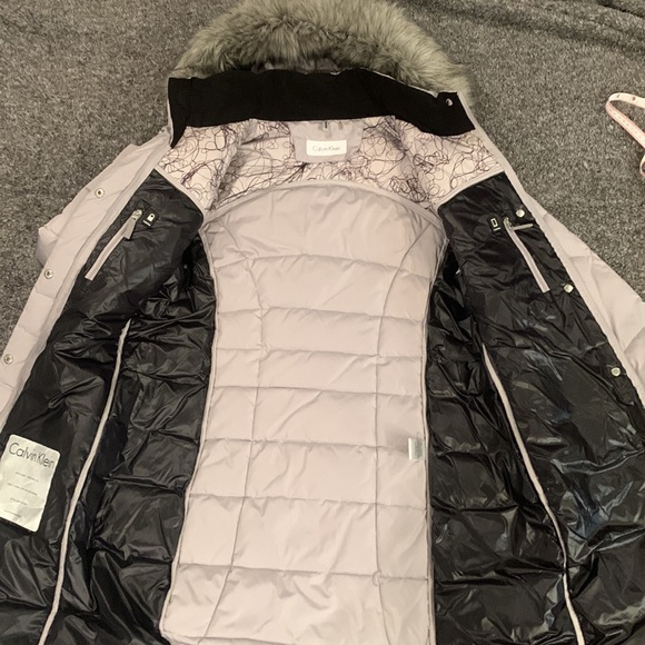 SALE Calvin Klein Winter Jacket size medium removable hood - Picture 6 of 16